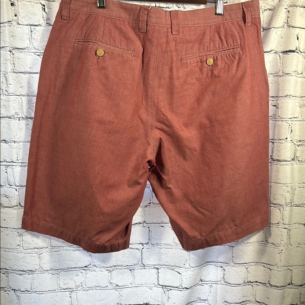J. Crew Red Flat Front Shorts Lightweight Cotton